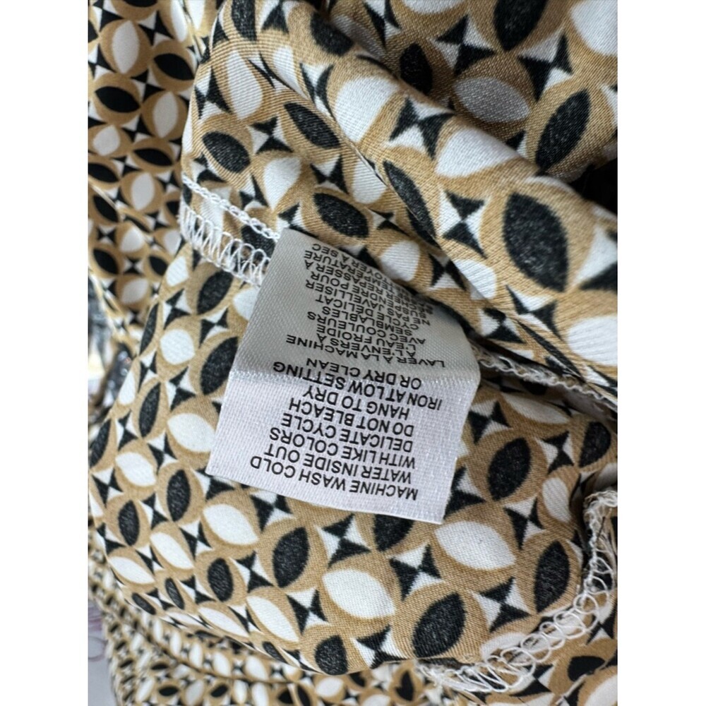 Taver & Blair pants geometric London Geometric Print Palazzo Pants Gold & Black - Picture 9 of 10